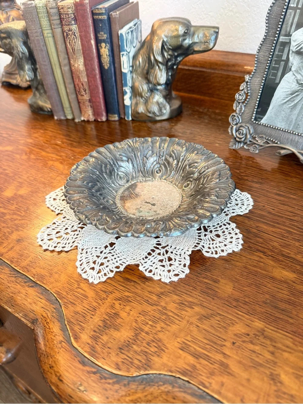 Vintage Towle Acanthus Leaf Bon Bon Dish – EP Silverplate – Model 4005